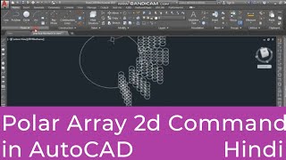 Polar Array Command in Autocad  Autocad For Beginners [upl. by Tadeo]