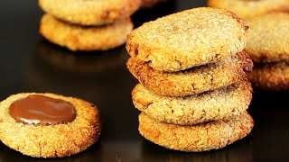 COOKIES mit nur 2 Zutaten  paleo vegan glutenfrei [upl. by Annaiviv]