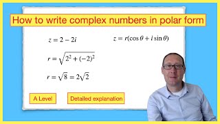 How to write complex numbers in polar form [upl. by Sessler]