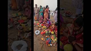 Jai Chathi Maiya 🙏✨ chathpuja festival hindu [upl. by Nitsyrk]