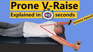 YRaise AKA Prone VRaise  Lower Trapezius Strengthening Exercise [upl. by Oren318]