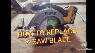 How to replace a saw blade lonestarexteriors [upl. by Taddeusz]