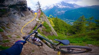 Pure European Alps Mountain Biking First time biking in Chamonix gopro mountainbikeride [upl. by Nylirac361]