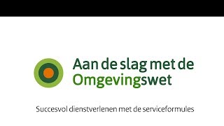 Animatie Serviceformules Omgevingswet [upl. by Ireland]