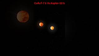 CoRoT 7b Vs Kepler 10b universe planets clash [upl. by Adiahs]