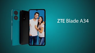 ZTE BLADE A34  New Stylish Powerful Smartphone 2024 Official Video amp Firstlook [upl. by Renate]