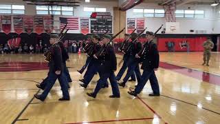 Union HS Army JROTC Maroon Guard Armed Regulation 2022 [upl. by Ynnahc]