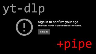 YouTube age restricted video and pipe to ffmpeg [upl. by Ronna]