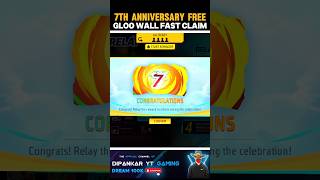 7Th Anniversary Event Free Gloo Wall Claim Trick 🥳🔥 shorts freefire gaming viral [upl. by Naoma]