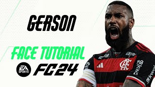 EA FC 24  GERSON UPDATE FACE TUTORIAL  STATS FLAMENGO [upl. by Allianora]