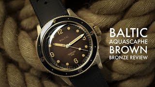 NEW Baltic Aquascaphe Bronze Brown  the best of Micro Brand Watches [upl. by Repsaj438]