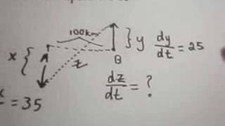 Related Rates 1 Problem Using Implicit Differentiation [upl. by Anaiq]