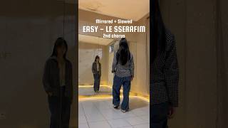 MIRRORED  075x SPEED EASY  LE SSERAFIM 2nd CHORUS  Itstesa Kpop Dance Tutorial [upl. by Rosecan19]