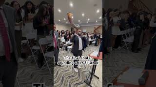 The custom is to sound the shofar after Selichot [upl. by Chessa]