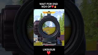 WAIT FOR LAST M24 SHOT🤯bgmi pubg pubgmobile gameplay battlegroundsmobileindia shorts [upl. by Ehsiom]