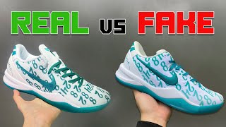 Nike Kobe 8 Protro Radiant Emerald REAL vs FAKE [upl. by Reagen]