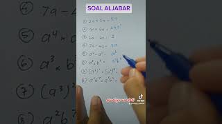 Soal aljabar maths aljabar mathmudah [upl. by Ewart]