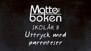 Uttryck med parenteser  Skolår 8 [upl. by Iphagenia]