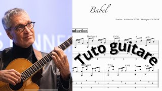 Babel  Gil DOR  Tuto guitare [upl. by Heath]