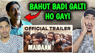 Maidaan Trailer REACTION  Ajay Devgn [upl. by Nivat557]