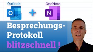 OneNote  Outlook Der ultimative Guide für schnelle Besprechungsprotokolle  OnlineKurs [upl. by Chaille797]