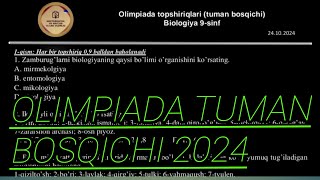 9sinf OLIMPIADA TESTI 2024 19 savollar [upl. by Greenland506]