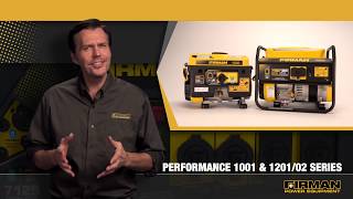 FIRMAN Open Frame 15001300W and 13001050W Gasoline Powered Portable Generator [upl. by Belden]