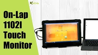 GeChic How to Set Up a Dual Touch Monitor with OnLap 1102I Portable Monitor and Surface Pro 3 [upl. by Lekim]