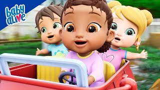 Lavage de Voiture pour Bébé 💖🚗 Baby Alive Français 👶🏿 👶🏻 Dessin Animé Pour Bébé [upl. by Postman]