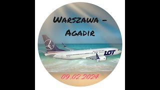 Lot Warszawa  Agadir Start z EPWA [upl. by Drazze]