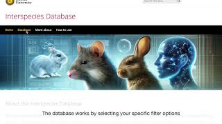 Demonstration of Interspecies Database [upl. by Atinnod]