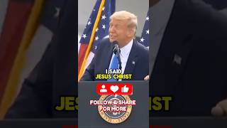 Donald Trump talks about Jesus during speech  Powerful Testimony 🤯 donaldtrump jesus shorts [upl. by Anhpad127]