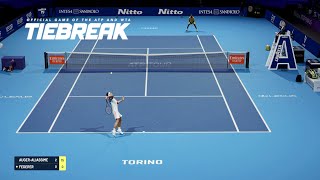 TIEBREAK  Roger Federer VS Felix AugerAliassime I Nitto ATP Finals I Expert Difficulty PS5 [upl. by Nnanaej89]