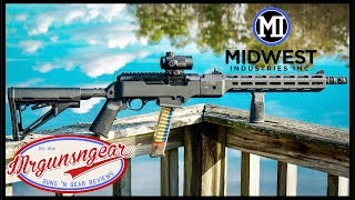 Midwest Industries Ruger PC Carbine Chassis amp Accessories [upl. by Haimerej744]