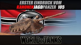 Review zum Kanonenjagdpanzer 105  World of Tanks GER [upl. by Nivlak]