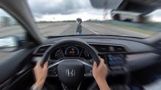 Hondas Collision Mitigation Braking System  POV Test Drive Binaural Audio [upl. by Selden]