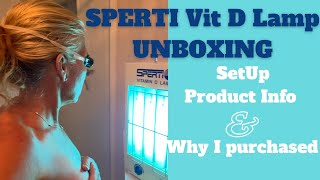 SPERTI VITAMIN D LAMP UNBOXING SET UP amp REVIEW [upl. by Kamilah]