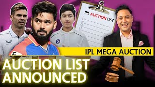 IPL Auction 2025 The ultimate players list announced  gamefaceon [upl. by Ydniahs]