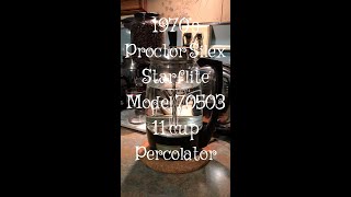 1970’s Proctor Silex Glass Percolator [upl. by Akienat]