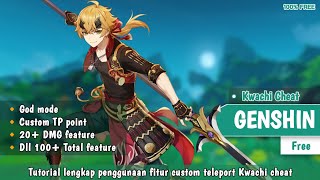 Explore cheat Genshin impact android Tutorial fitur Teleport KWACHI [upl. by Halika]