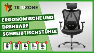 Die 5 besten ergonomischen SchreibtischDrehstühle [upl. by Krakow]