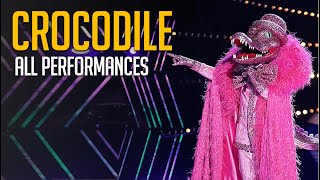 The Masked Singer Crocodile All Performances and REVEAL [upl. by Velick]