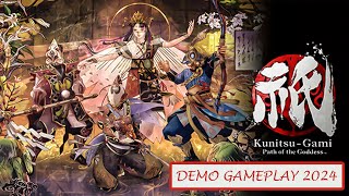 KunitsuGami Path of the Goddess  Demo Gameplay Video 2024 PC  TDStrategy  First 22 Minutes [upl. by Malik]