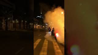 Gilera gp 800 burnout and drift [upl. by Nalor]