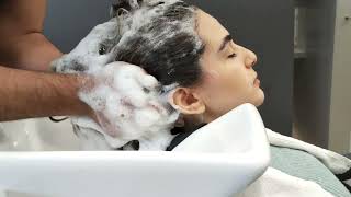 REAL ASMR HAIR WASH AND BLOWDRY  SLEEP THERAPY FOR RELAXATION  4K VIDEO 3D SOUND [upl. by Farro949]