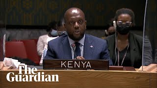 Kenyas envoy to UN cites colonial past as he condemns Russian move into Ukraine [upl. by Purcell]