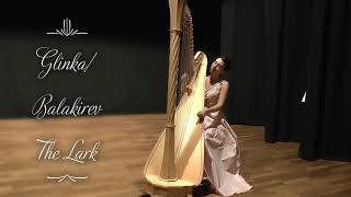 GlinkaBalakirev The Lark Agnese Contadini harp [upl. by Nalaf]