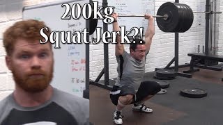 Clarences Calf Explodes and Eoin Squats 240kg530lbs for 7 reps  Training in Crossfit Tralee [upl. by Zailer]