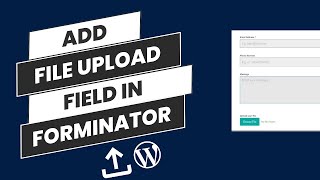 How to add file upload with Forminator Form For Free  Wordpress Tutorial [upl. by Erdnassak874]