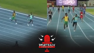 Incredible Jamaican Comeback In CARIFTA Games 4x100m [upl. by Mccormick]